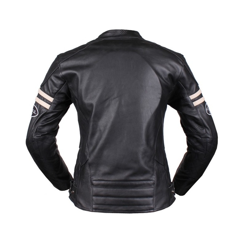 Dámska bunda na motocykel Tschul 635 čierno-béžová výpredaj