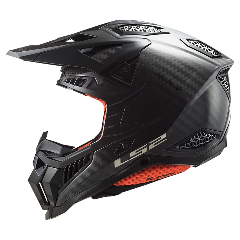 Motokrosová prilba LS2 MX703 X-Force Solid Carbon čierna