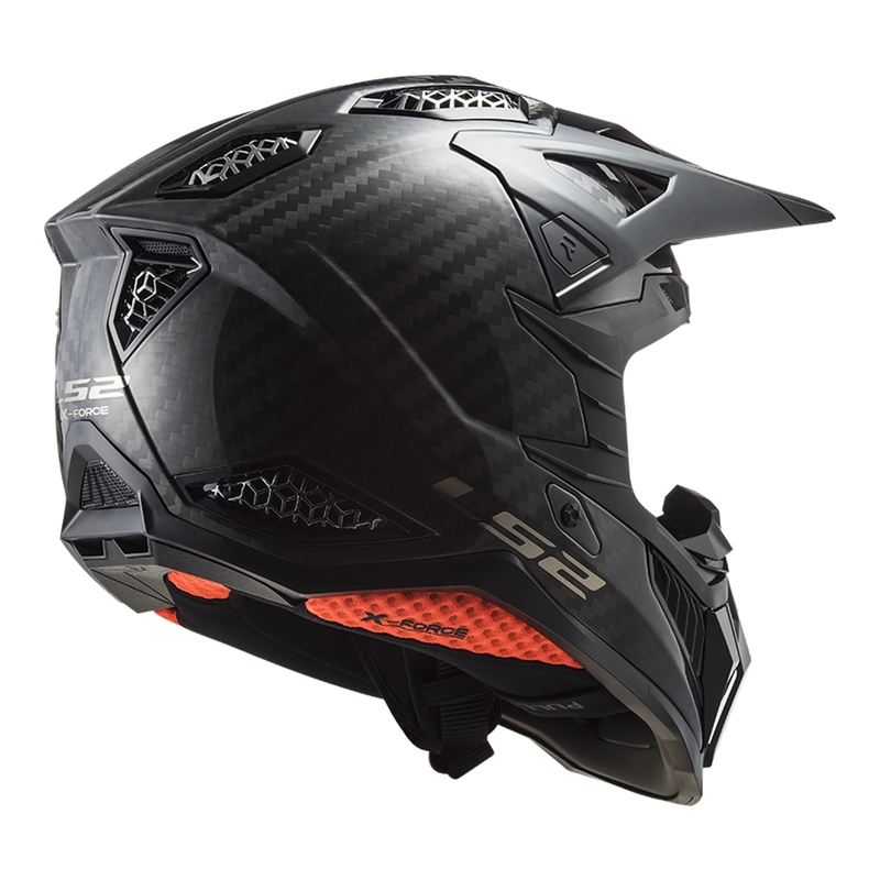 Motokrosová prilba LS2 MX703 X-Force Solid Carbon čierna