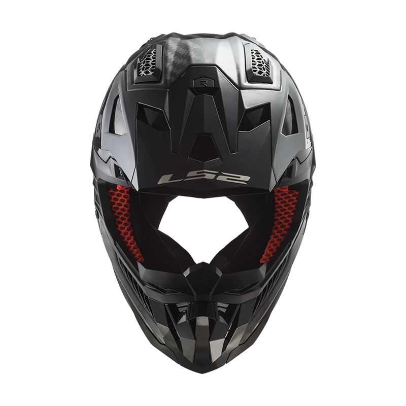 Motokrosová prilba LS2 MX703 X-Force Solid Carbon čierna