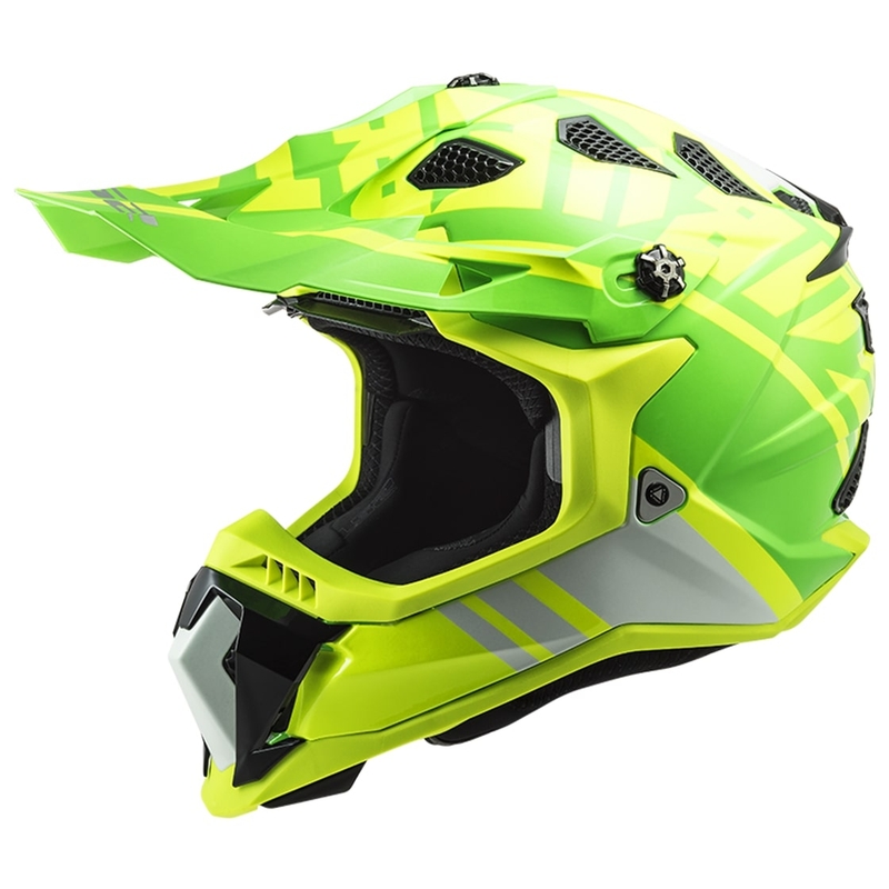 Motokrosová prilba LS2 MX700 Subverter EVO Gammax fluo žlto-zelená