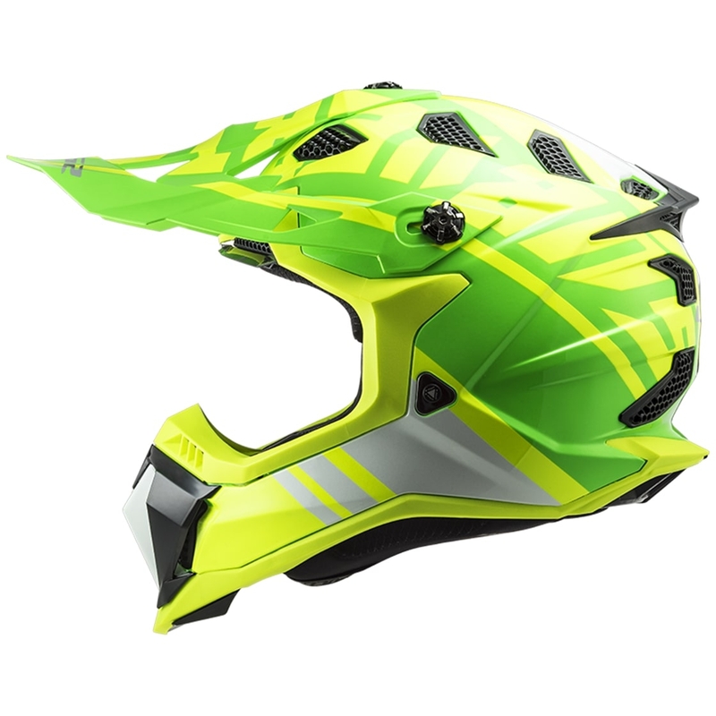Motokrosová prilba LS2 MX700 Subverter EVO Gammax fluo žlto-zelená