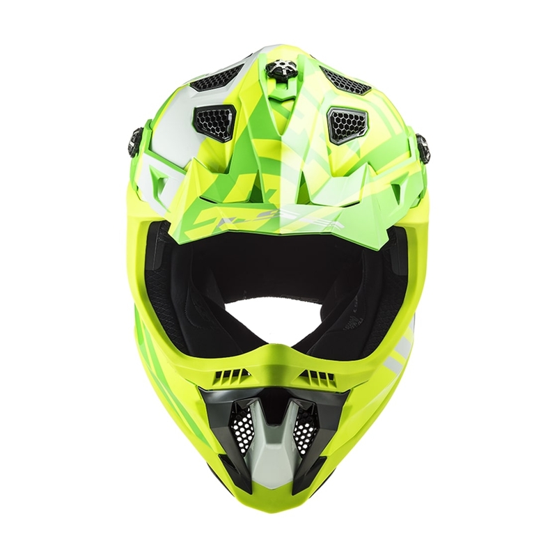 Motokrosová prilba LS2 MX700 Subverter EVO Gammax fluo žlto-zelená