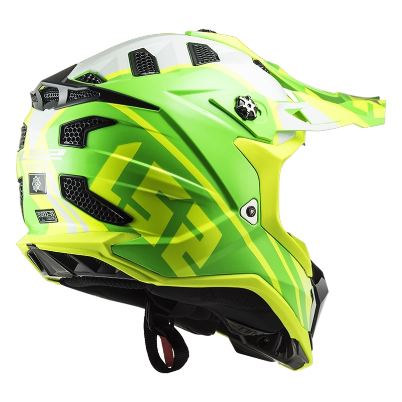 Motokrosová prilba LS2 MX700 Subverter EVO Gammax fluo žlto-zelená