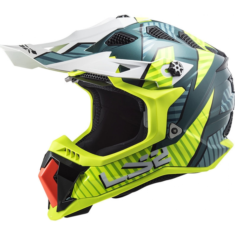Motokrosová prilba LS2 MX700 Subverter EVO Astro zeleno-fluorescenčno žltá