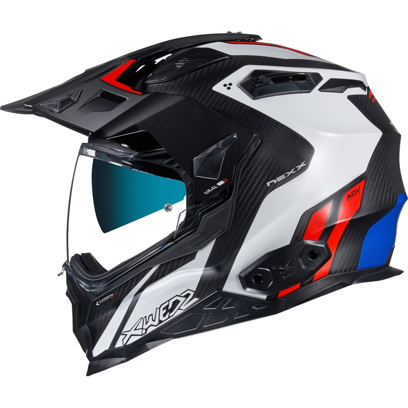 Enduro prilba NEXX X.Wed 2 Vaal Carbon čierno-bielo-červená výpredaj