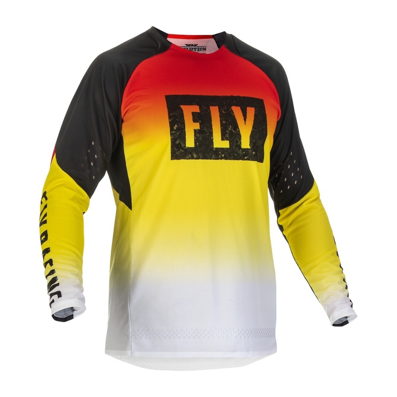Motokrosový dres FLY Racing Evolution L.E. DST červeno-žlto-čierny