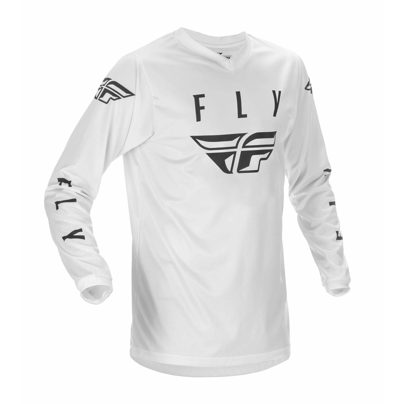Motokrosový dres FLY Racing Universal bielo-čierny