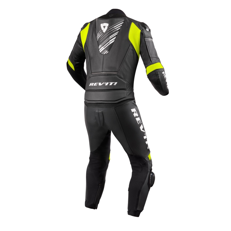 Kombinéza na motocykel Revit Apex čierno-fluorescenčno žltá výpredaj