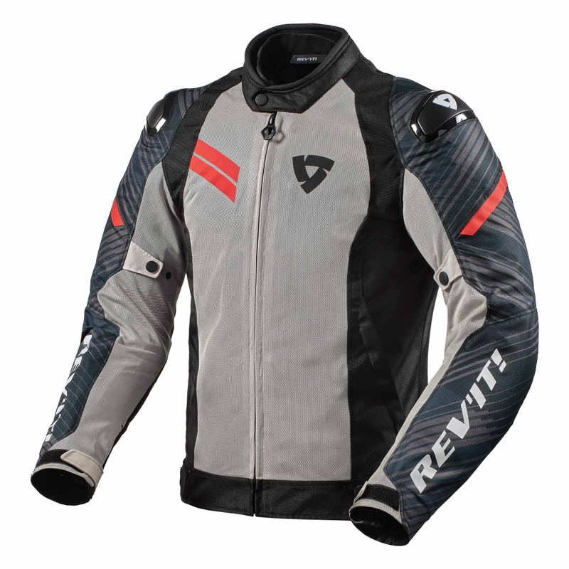 Bunda na motocykel Revit Apex Air H2O čierno-šedo-červená výpredaj