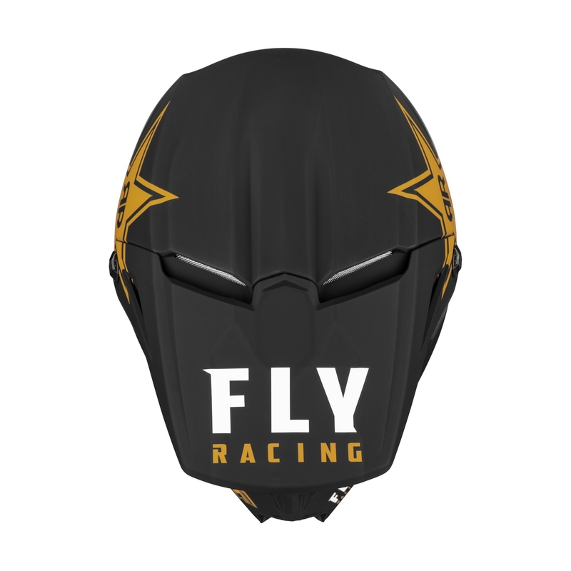 Motokrosová prilba FLY Racing Kinetic Rockstar čierno-zlatá