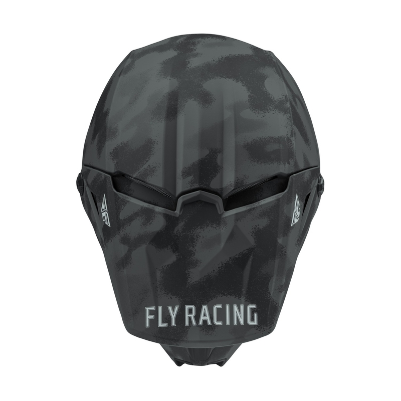 Motokrosová prilba FLY Racing Kinetic Drift čierno-šedo-camo