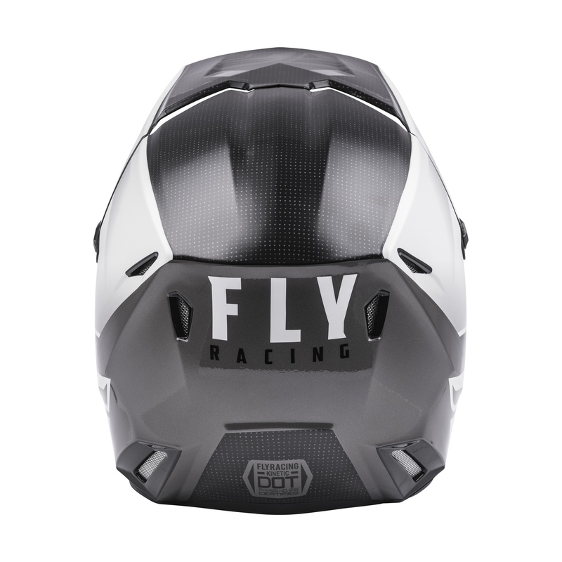 Motokrosová prilba FLY Racing Kinetic Straight čierno-biela výpredaj