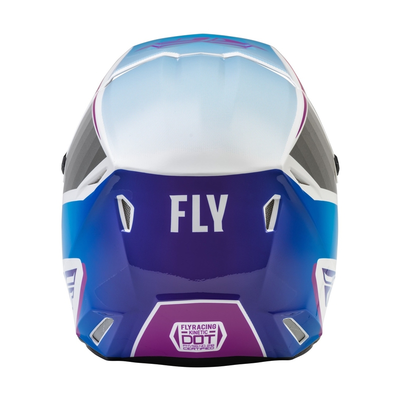 Detská motokrosová prilba FLY Racing Kinetic Drift ružovo-bielo-modrá