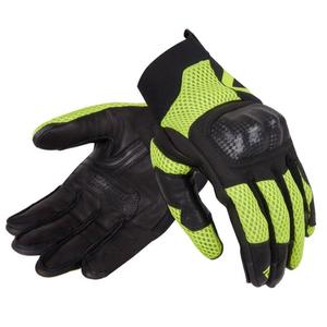 Dámske rukavice na motocykel Rebelhorn Gap III čierno-fluorescenčno žlté