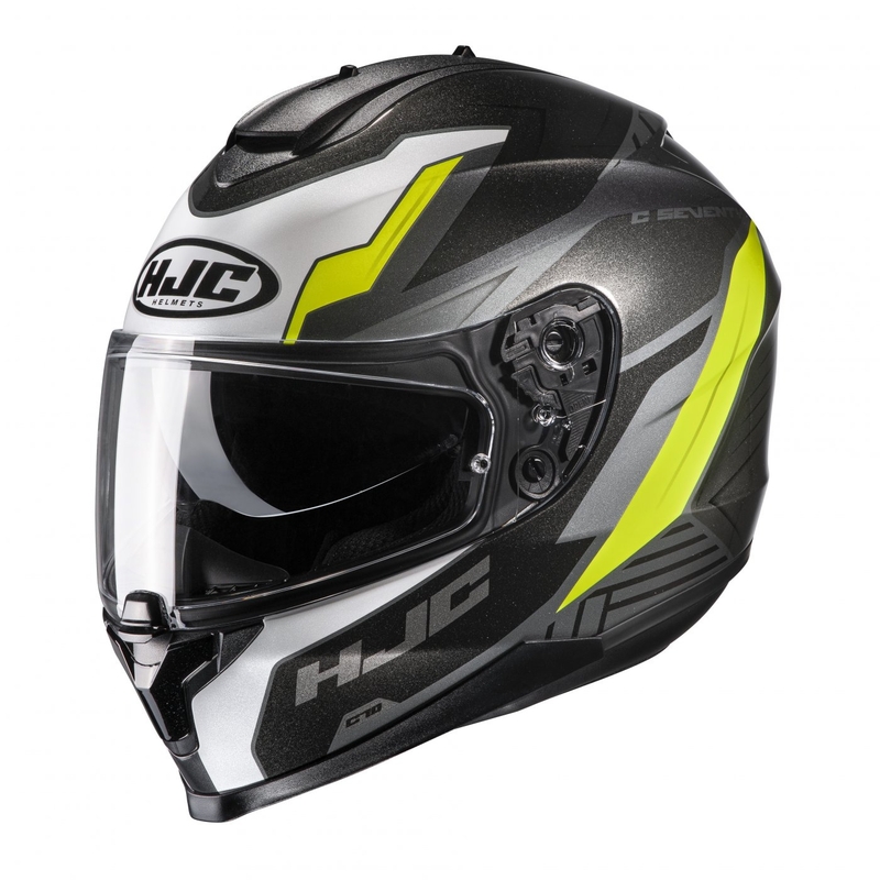 Integrálna prilba na motocykel HJC C70 Silon MC3H sivo-bielo-fluo žltá
