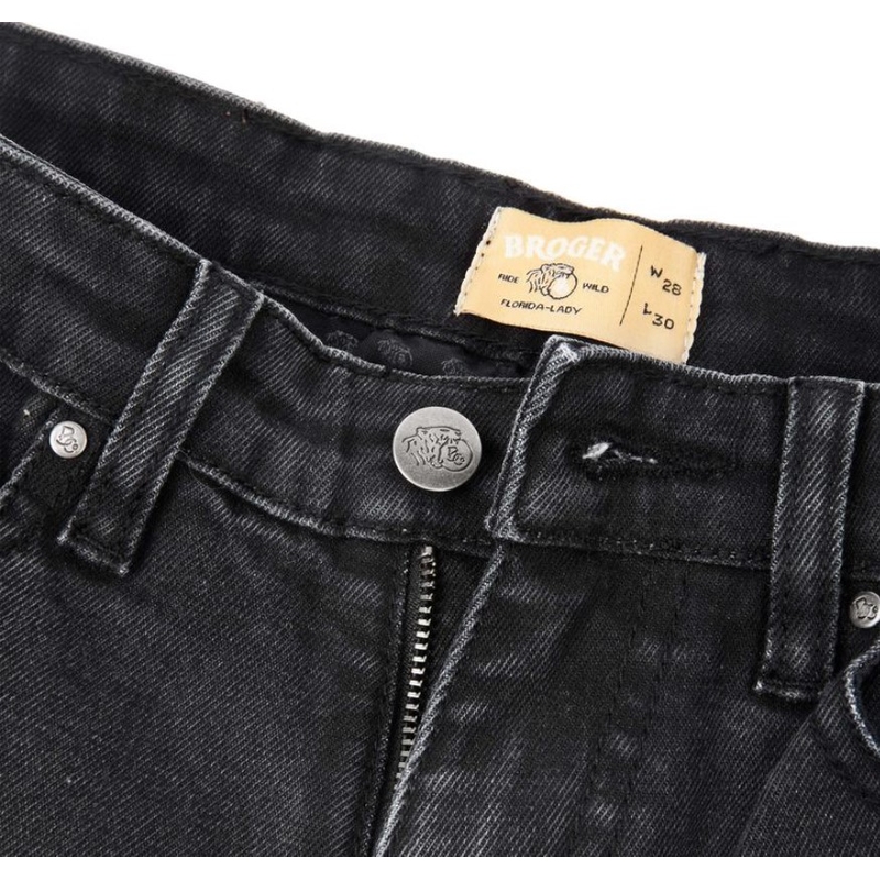 Dámske jeansy na motocykel BROGER Florida II čierne