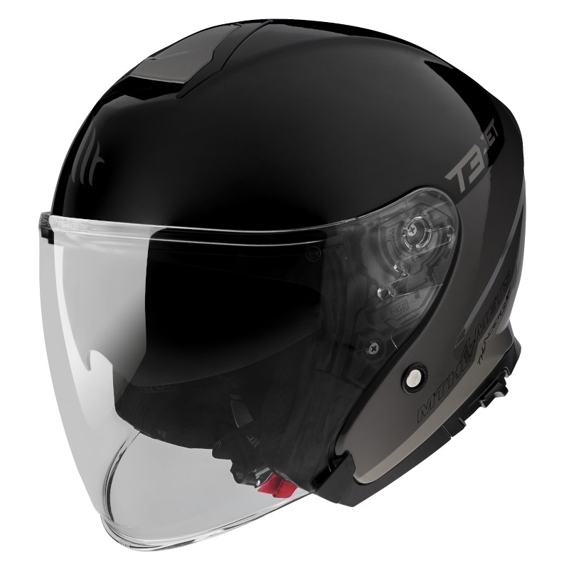 Otvorená prilba na motocykel MT OF504SV Thunder 3 SV Jet Xpert C2 čierno-šedá