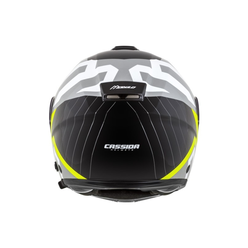 Vyklápacia prilba na motocykel Cassida Modulo 2.0 Profile bielo-sivo-čierno-fluo žltá
