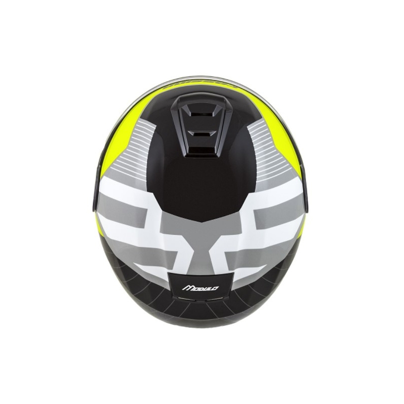Vyklápacia prilba na motocykel Cassida Modulo 2.0 Profile bielo-sivo-čierno-fluo žltá