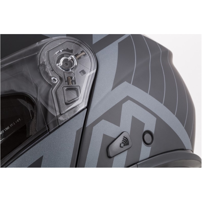Vyklápacia prilba na motocykel Cassida Modulo 2.0 Profile Vision sivo-čierna
