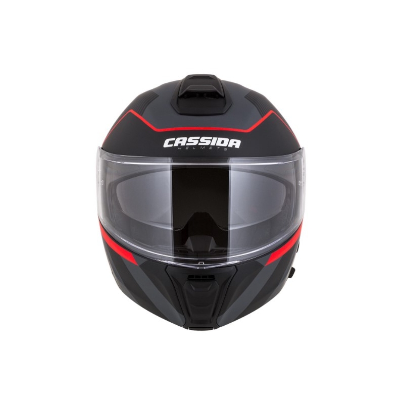 Vyklápacia prilba na motocykel Cassida Modulo 2.0 Profile červeno-sivo-čierna