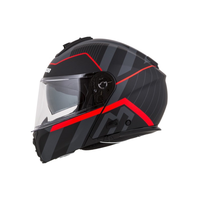 Vyklápacia prilba na motocykel Cassida Modulo 2.0 Profile červeno-sivo-čierna