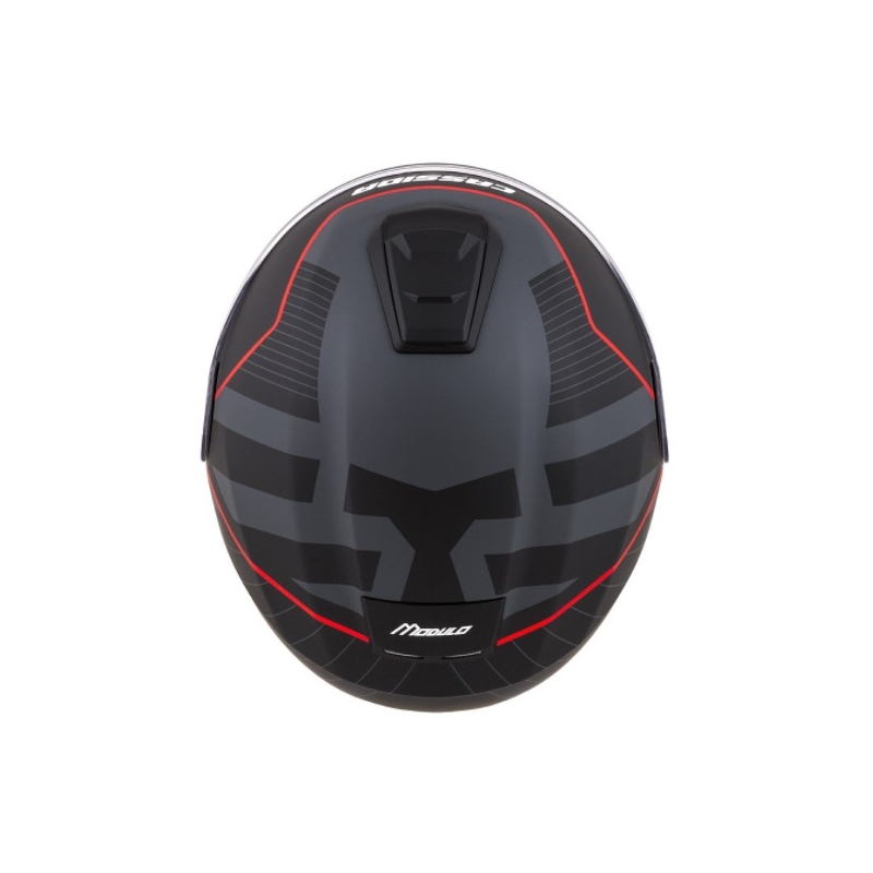 Vyklápacia prilba na motocykel Cassida Modulo 2.0 Profile červeno-sivo-čierna