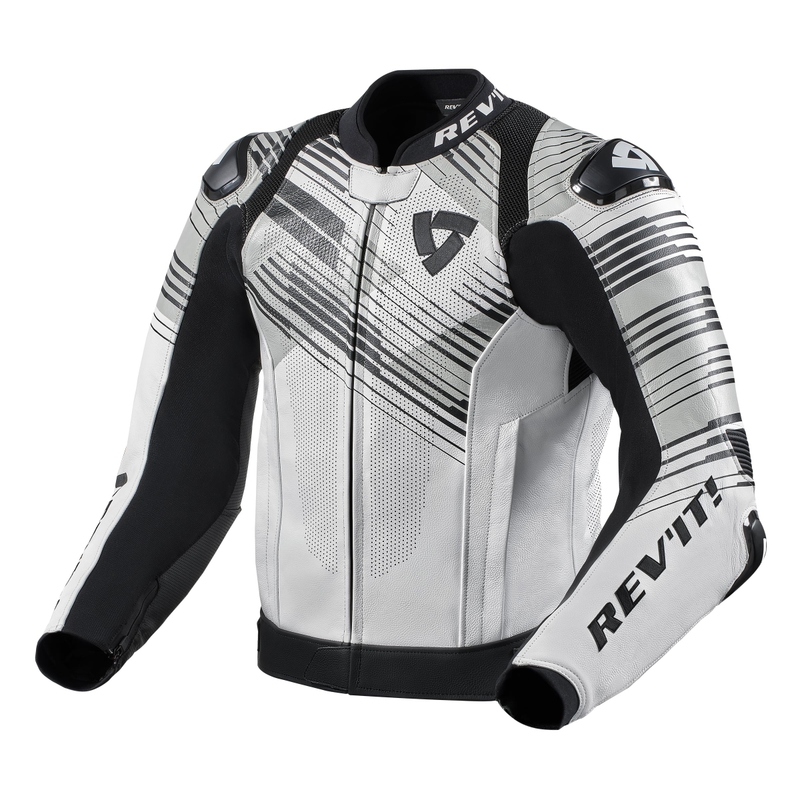 Bunda na motocykel Revit Apex čierno-biela výpredaj