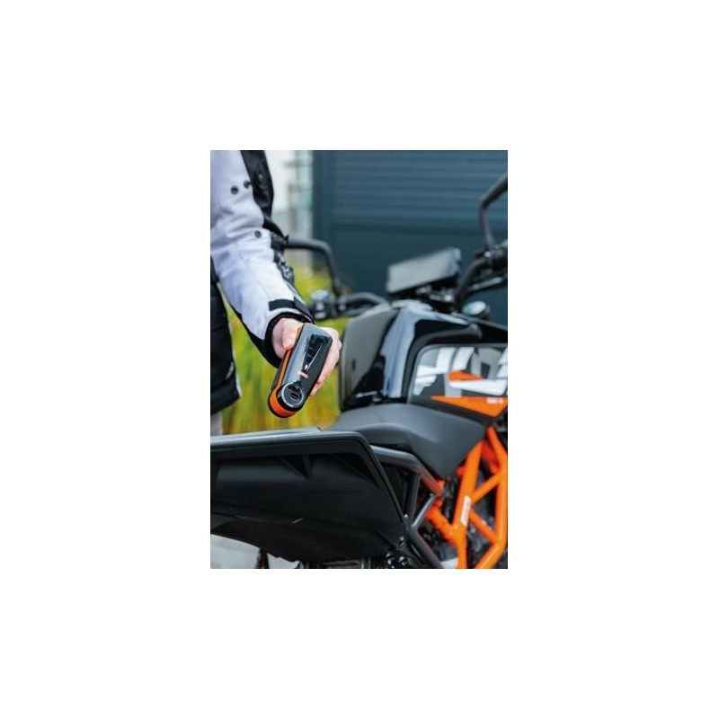 Zámok s alarmom na kotúč Abus Detecto 7000 RS1 logo oranžový