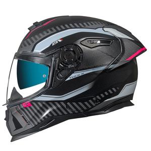 Integrálna prilba na motocykel NEXX SX.100R Skidder čierno-sivo-ružová výpredaj