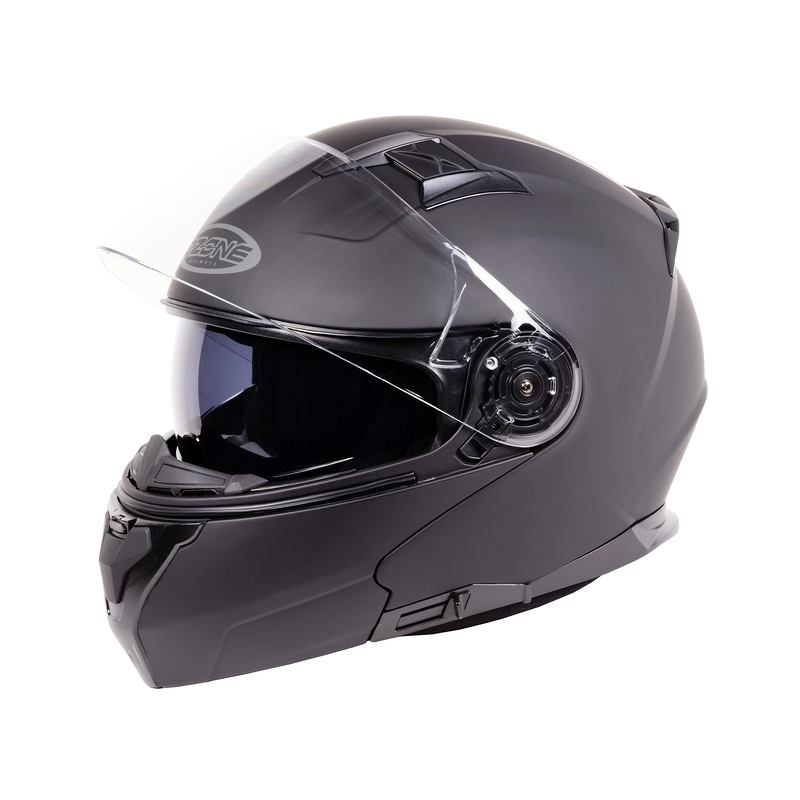 Vyklápacia prilba na motocykel Ozone Flip Up Storm čierna matná