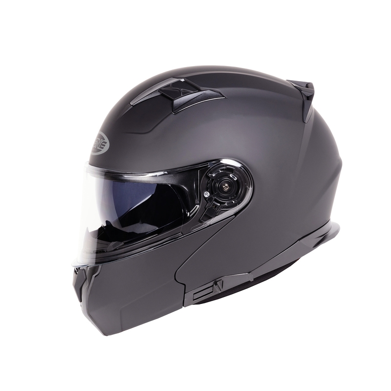 Vyklápacia prilba na motocykel Ozone Flip Up Storm čierna matná