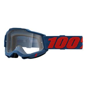 Motokrosové okuliare 100 % ACCURI 2 Odeon červeno-modré (číre plexisklo)