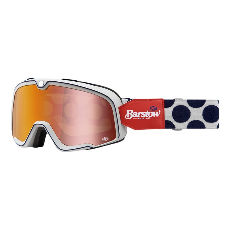 Okuliare 100 % BARSTOW Hayworth červeno-modro-biele (červené plexisklo)
