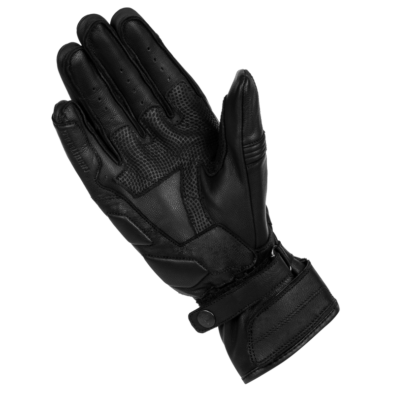 Rukavice na motocykel Rebelhorn Runner perforované čierne