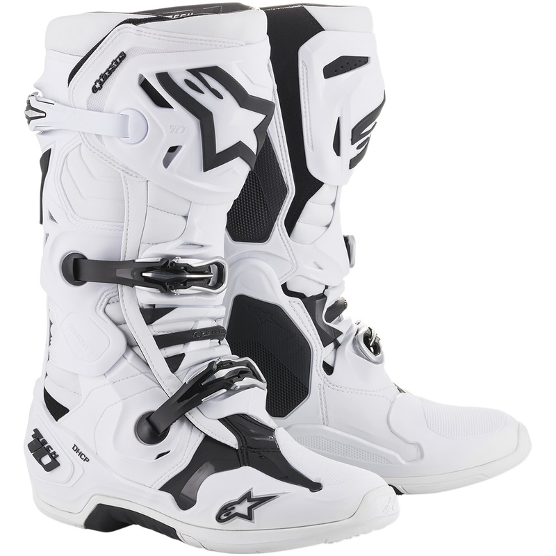 Vysoké čižmy na motocykel Alpinestars Tech 10 biele