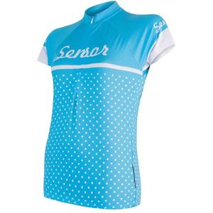 Dámsky dres Sensor Dots modrý - krátky rukáv výpredaj