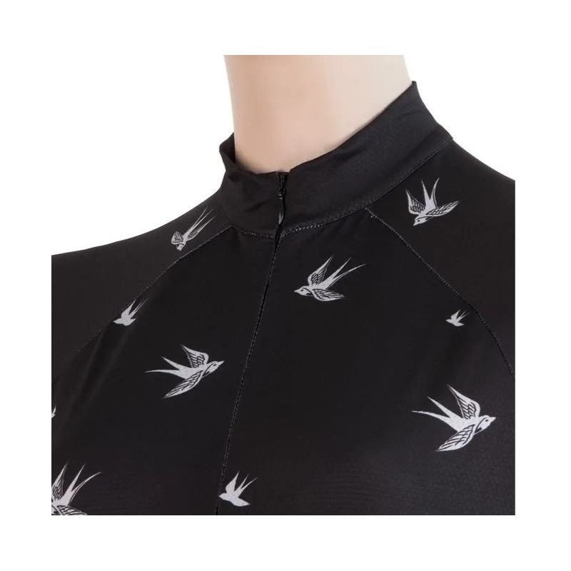 Dámsky dres Sensor Swallow čierny - krátky rukáv výpredaj