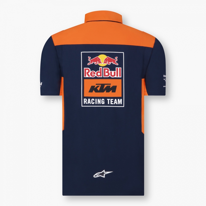 Polo tričko KTM Red Bull Racing 22 modro-oranžové výpredaj
