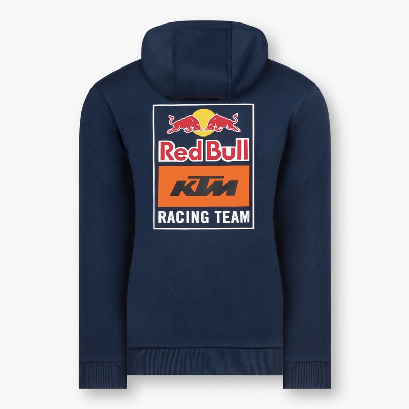 Dámska mikina KTM Backprint Red Bull Zip modrá výpredaj