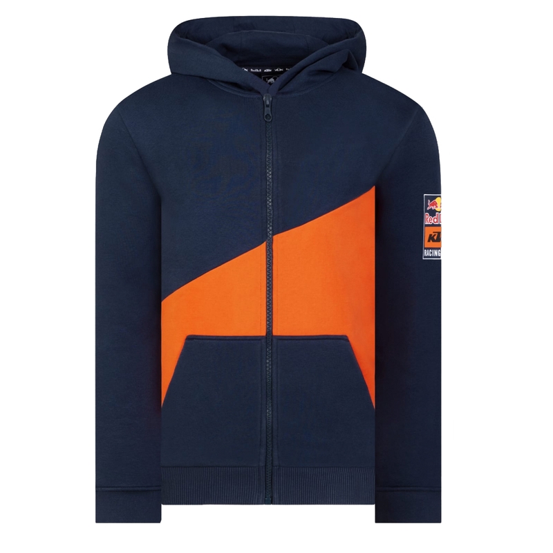 Detská mikina KTM Colourswitch Red Bull Zip modro-oranžová výpredaj