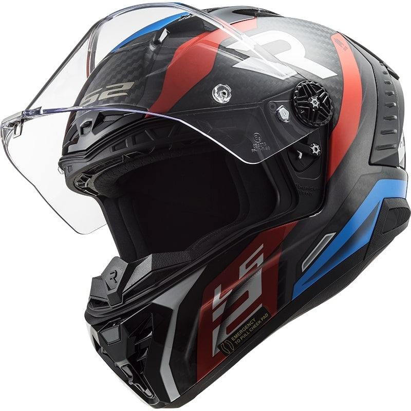 Integrálna prilba na motocykel LS2 FF805 Thunder C Supra čierno-červeno-modrá výpredaj