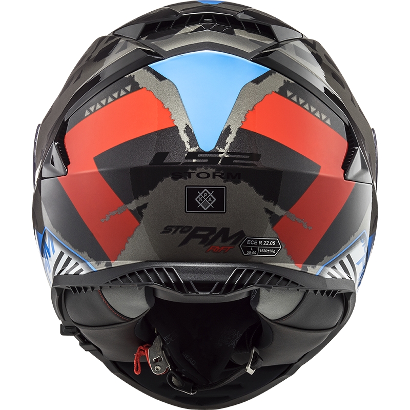 Integrálna prilba na motocykel LS2 FF800 Storm Sprinter čierno-červeno-titánová