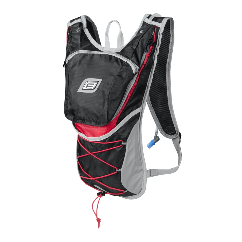 Cyklo batoh FORCE Twin Plus 14 l černo-červený s hydrovakem výprodej