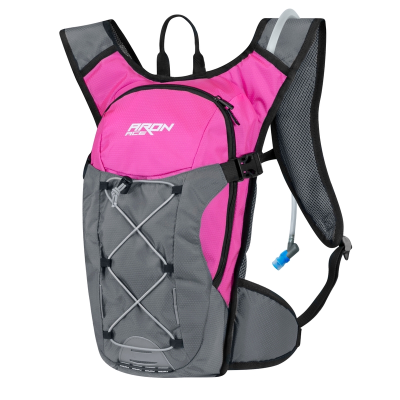 Cyklo batoh FORCE Aron Ace Plus 10 l růžovo-šedý s hydrovakem výprodej