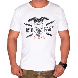Tričko RSA Ride Fast biele