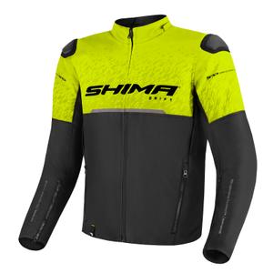 Bunda na motocykel Shima Drift čierno-fluorescenčno žltá