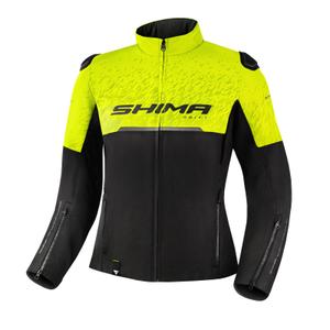 Dámska bunda na motocykel Shima Drift čierno-fluorescenčno žltá