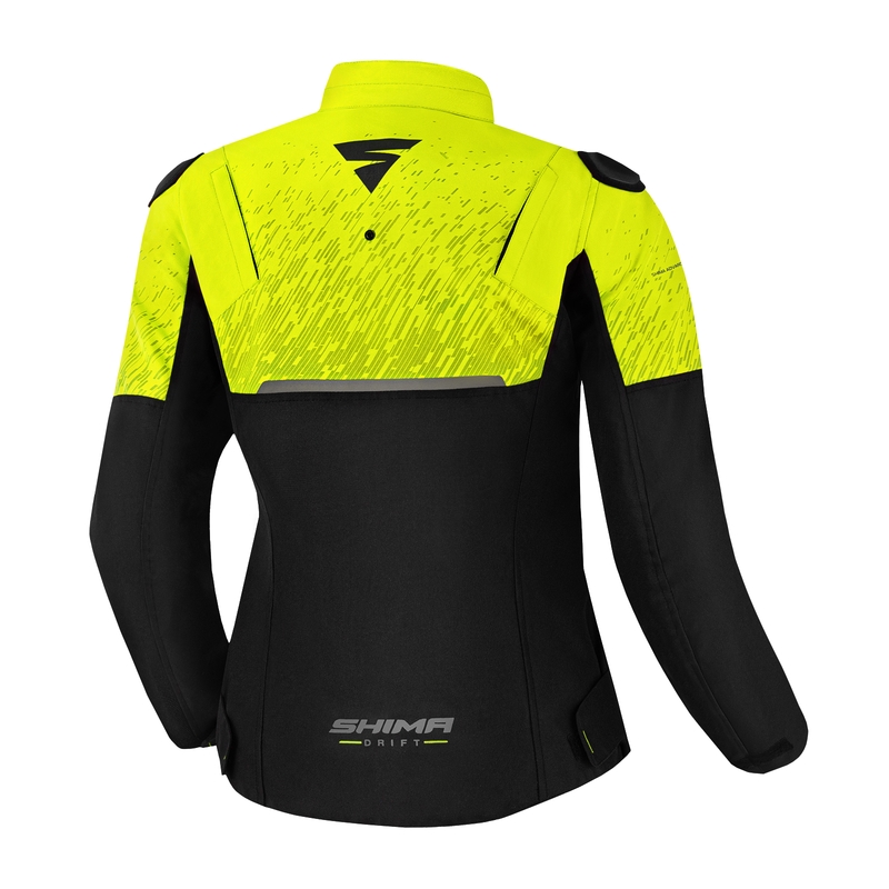 Dámska bunda na motocykel Shima Drift čierno-fluorescenčno žltá